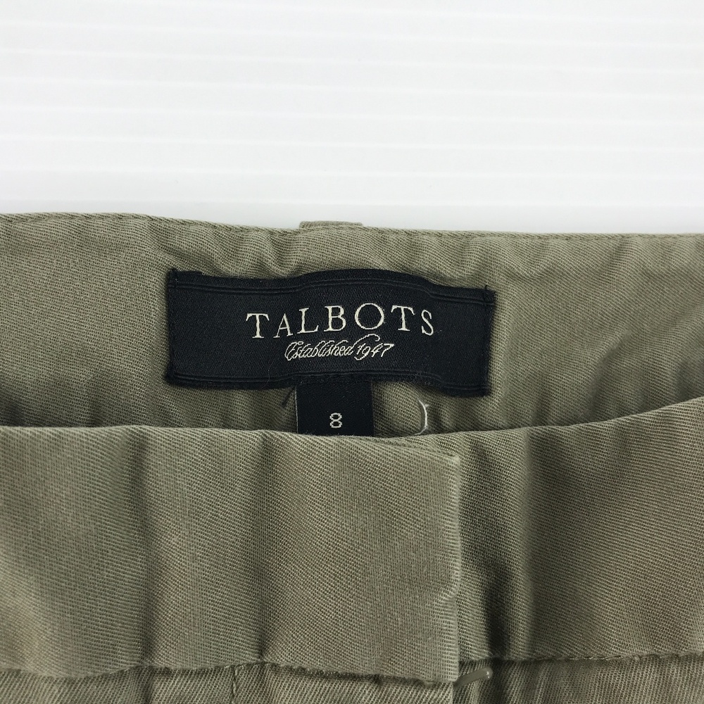 Talbots Green Stretch  Bermuda Shorts - Picture 3 of 4
